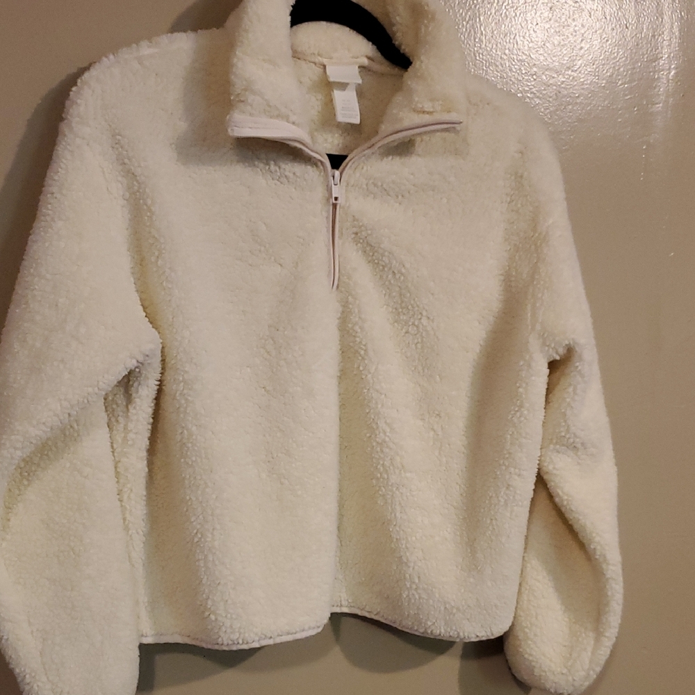 H&M Cozy Cream Sherpa Pullover